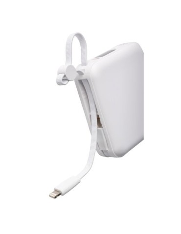 Power bank en ABS recyclé Jona Matières : Polycarbonate (PC) Couleurs : blanc cadeau collaborateur premium