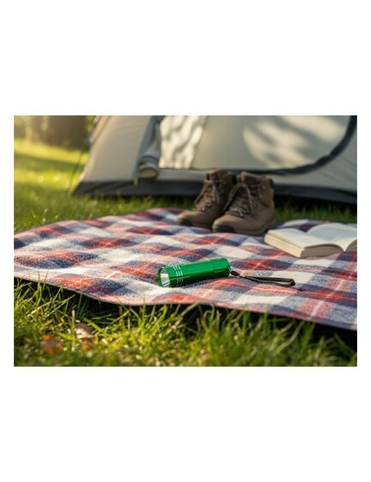 Lampe de poche COB | Lule Matières : aluminium Couleurs : vert impression haute définition