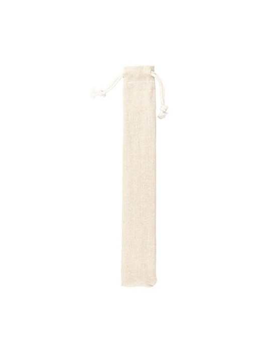 Ensemble de pailles réutilisables, 2 pièces avec brosse de nettoyage | Monim Matières : coton Couleurs : argenté goodies publici