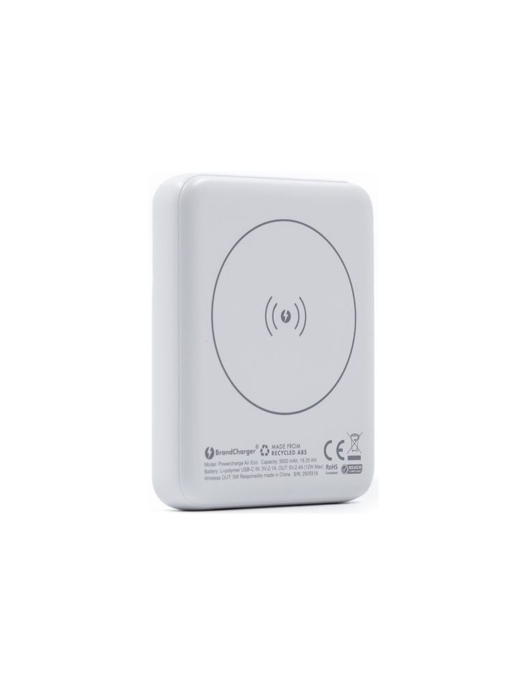 BrandCharger Powercharge Air draadloze powerbank Couleurs : blanc objet promotionnel éco-responsable