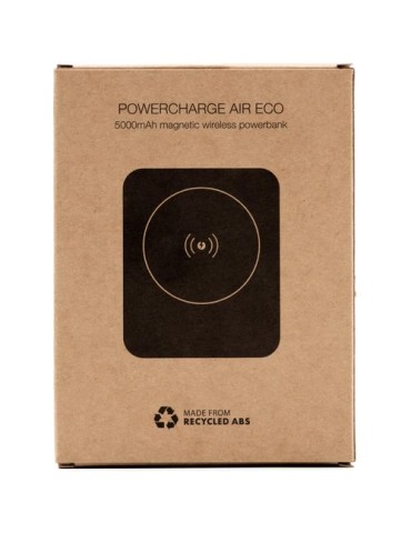 BrandCharger Powercharge Air draadloze powerbank Couleurs : noir marquage couleur éclatante