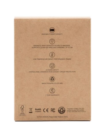 BrandCharger Powercharge Air draadloze powerbank Couleurs : noir cadeau affaires élégant