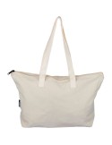 Sac shopping en polycoton recyclé 330 g/m2 Malina Matières : coton recyclé Couleurs : bleu cadeau client original