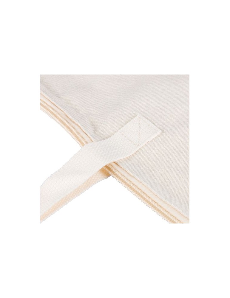 Sac shopping en polycoton recyclé 330 g/m2 Malina Matières : coton recyclé Couleurs : bleu marquage couleur éclatante