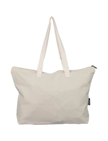 Sac shopping en polycoton recyclé 330 g/m2 Malina Matières : coton recyclé Couleurs : beige cadeau collaborateur premium