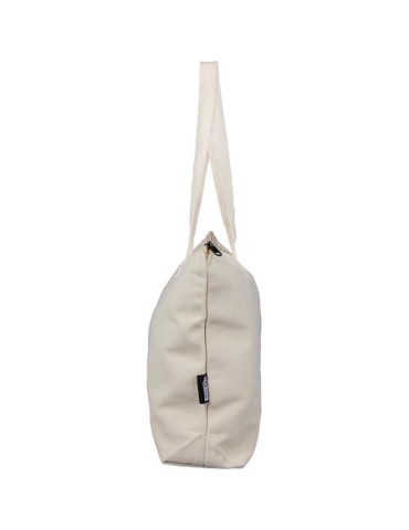 Sac shopping en polycoton recyclé 330 g/m2 Malina Matières : coton recyclé Couleurs : beige accessoire événementiel unique