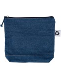 Trousse de maquillage en denim recyclé Orin Couleurs : bleu Matières : denim recyclé