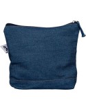 Trousse de maquillage en denim recyclé Orin Couleurs : bleu Matières : denim recyclé impression haute définition