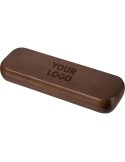 Coffret de stylos en bois de noyer Adelina Matières : bois Couleurs : brun cadeau entreprise pas cher