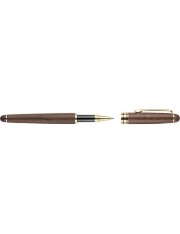 Coffret de stylos en bois de noyer Adelina Matières : bois Couleurs : brun impression haute définition