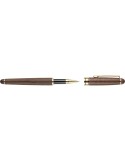 Coffret de stylos en bois de noyer Adelina Matières : bois Couleurs : brun impression haute définition