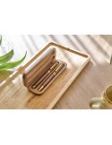 Coffret de stylos en bois de noyer Adelina Matières : bois Couleurs : brun livraison express 24h 48h