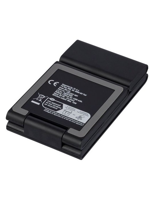 Power bank magnétique sans fil 3 en 1 en ABS recyclé Valerio Matières : ABS recyclé Couleurs : noir marquage laser ultra précis