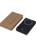 Power bank magnétique sans fil 3 en 1 en ABS recyclé Valerio Matières : ABS recyclé Couleurs : noir accessoire événementiel uniq
