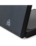 Power bank magnétique sans fil 3 en 1 en ABS recyclé Valerio Matières : ABS recyclé Couleurs : noir impression logo haute qualit