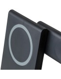 Power bank magnétique sans fil 3 en 1 en ABS recyclé Valerio Matières : ABS recyclé Couleurs : noir cadeau client original