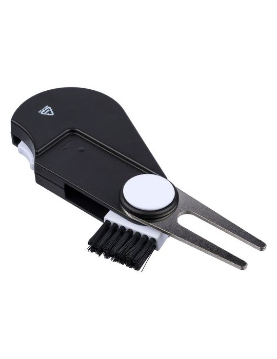 Outil de golf multifonctionnel en ABS recyclé Suki Matières : ABS recyclé Couleurs : noir personnalisable avec votre logo