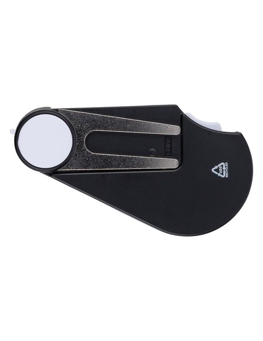 Outil de golf multifonctionnel en ABS recyclé Suki Matières : ABS recyclé Couleurs : noir impression haute définition