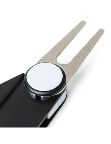 Outil de golf multifonctionnel en ABS recyclé Suki Matières : ABS recyclé Couleurs : noir objet promotionnel éco-responsable