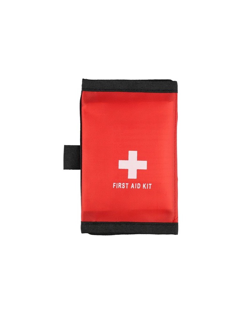 Trousse de premiers secours en polyester rPET 600D Kairo Matières : non tissé Couleurs : rouge