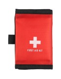 Trousse de premiers secours en polyester rPET 600D Kairo Matières : non tissé Couleurs : rouge