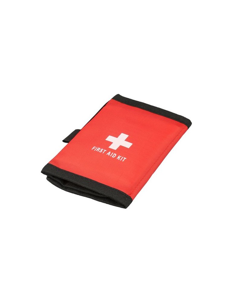 Trousse de premiers secours en polyester rPET 600D Kairo Matières : non tissé Couleurs : rouge goodies publicitaire événementiel