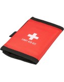 Trousse de premiers secours en polyester rPET 600D Kairo Matières : non tissé Couleurs : rouge goodies publicitaire événementiel