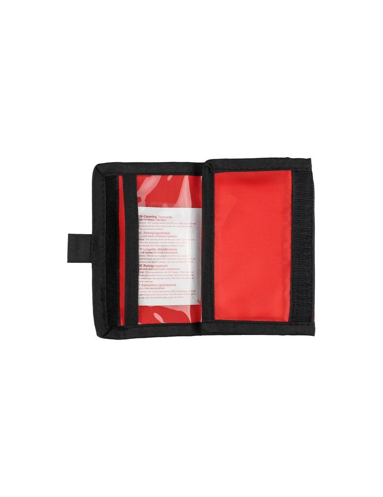 Trousse de premiers secours en polyester rPET 600D Kairo Matières : non tissé Couleurs : rouge impression haute définition