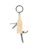 Porte-clés multi-outils en bambou Inaya Matières : bambou Couleurs : brun goodies publicitaire événementiel