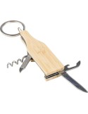 Porte-clés multi-outils en bambou Inaya Matières : bambou Couleurs : brun marquage laser ultra précis