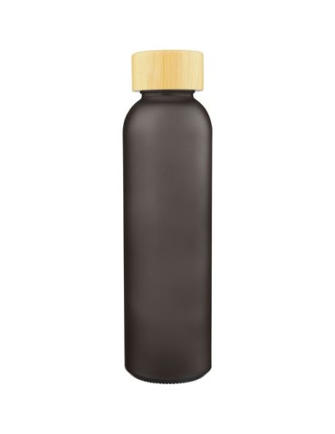 Gourde de 500 ml en verre Levi Matières : bambou Couleurs : noir