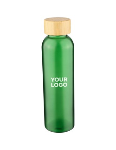 Gourde de 500 ml en verre Levi Matières : bambou Couleurs : noir cadeau client original