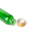 Gourde de 500 ml en verre Levi Matières : bambou Couleurs : vert impression logo haute qualité