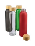 Gourde de 500 ml en verre Levi Matières : bambou Couleurs : vert cadeau collaborateur premium