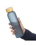 Gourde de 500 ml en verre Levi Matières : bambou Couleurs : rouge objet promotionnel éco-responsable