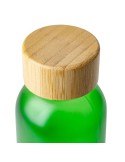 Gourde de 500 ml en verre Levi Matières : bambou Couleurs : rouge objet promo petit budget