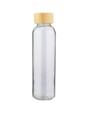 Gourde de 500 ml en verre Levi Matières : bambou Couleurs : naturel impression haute définition