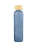 Gourde de 500 ml en verre Levi Matières : bambou Couleurs : bleu cobalt cadeau entreprise pas cher