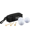 Ensemble de golf en rPET Aruna Matières : PET recyclé Couleurs : noir cadeau entreprise pas cher