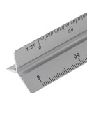 Règle triangulaire en aluminium de 30 cm Tavi Matières : aluminium Couleurs : argenté marquage laser ultra précis