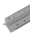 Règle triangulaire en aluminium de 30 cm Tavi Matières : aluminium Couleurs : argenté personnalisation rapide en France