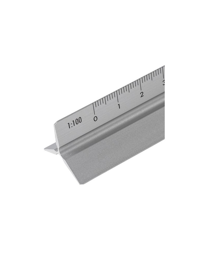 Règle triangulaire en aluminium de 30 cm Tavi Matières : aluminium Couleurs : argenté accessoire événementiel unique