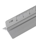 Règle triangulaire en aluminium de 30 cm Tavi Matières : aluminium Couleurs : argenté accessoire événementiel unique