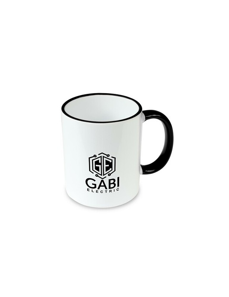 Mug en céramique de 350 ml  | Nerita Matières : céramique Couleurs : noir objet promotionnel éco-responsable