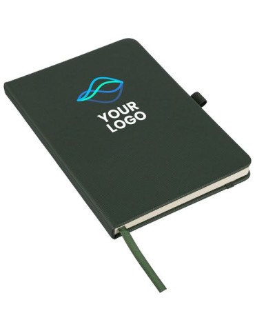 Carnet en polyester rPET 600D Elena Matières : polyester Couleurs : gris goodies entreprise design