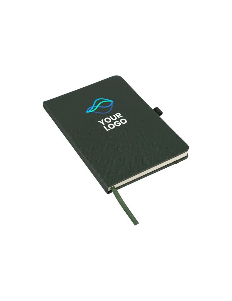 Carnet en polyester rPET 600D Elena Matières : polyester Couleurs : gris goodies entreprise design