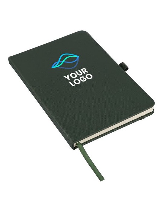 Carnet en polyester rPET 600D Elena Matières : polyester Couleurs : gris goodies entreprise design