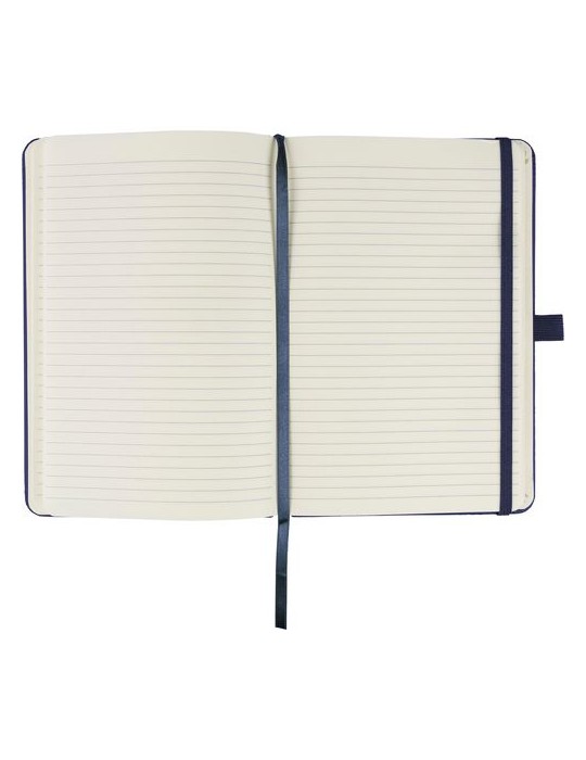 Carnet en polyester rPET 600D Elena Matières : polyester Couleurs : gris marquage couleur éclatante