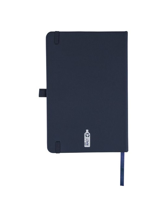 Carnet en polyester rPET 600D Elena Matières : polyester Couleurs : gris cadeau affaires élégant