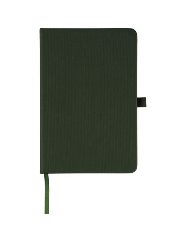 Carnet en polyester rPET 600D Elena Matières : polyester Couleurs : vert goodies publicitaire événementiel